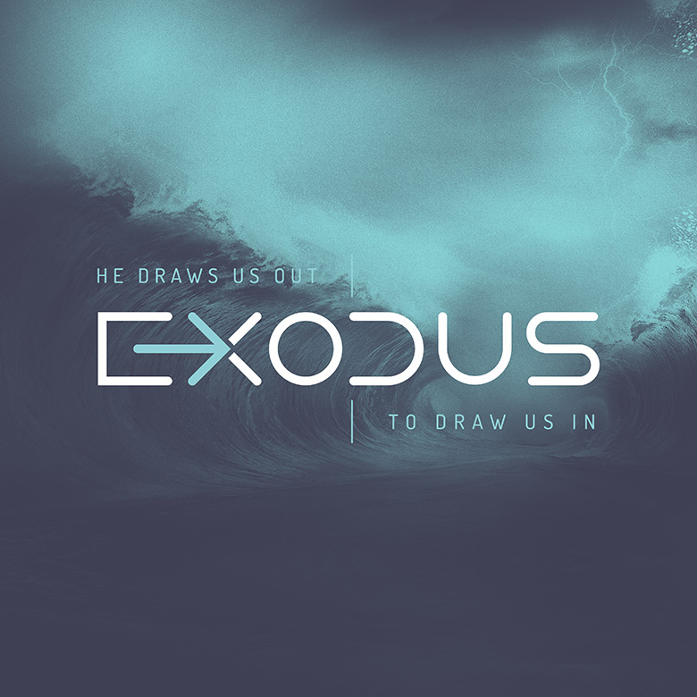 Preaching Series Artwork – Exodus – He draws us out to draw us in